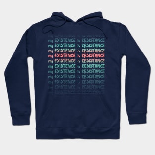 My Existence Is Resistance s3 Red Slide Hoodie